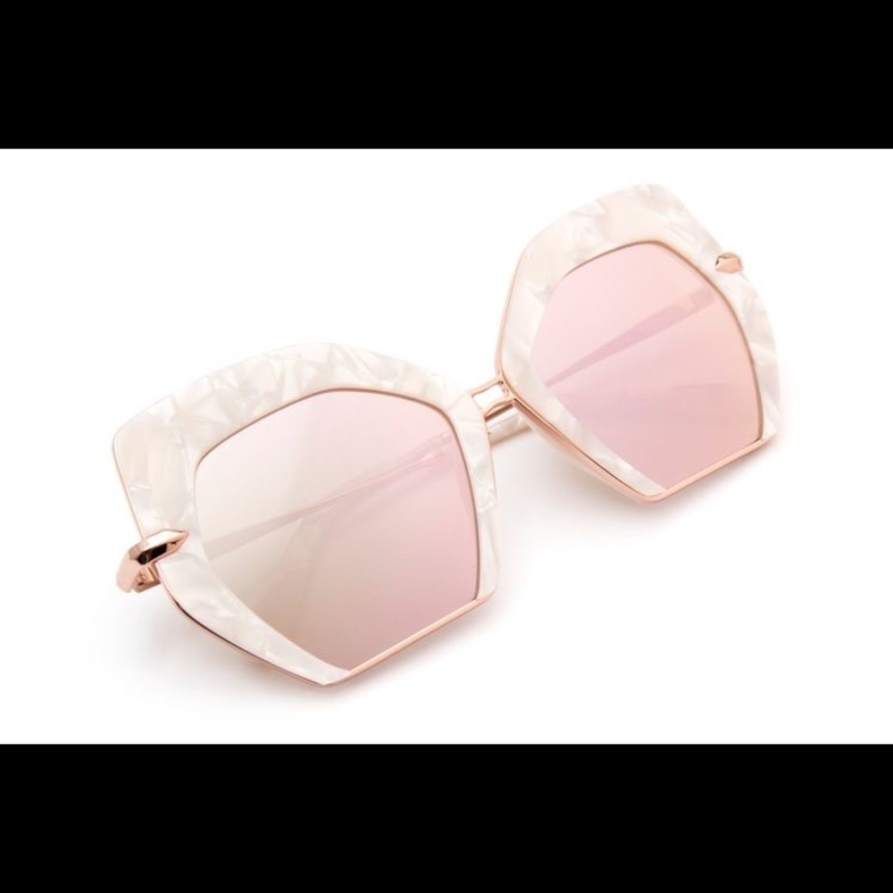 KREWE Octavia sunglasses in Magnolia Rose Gold